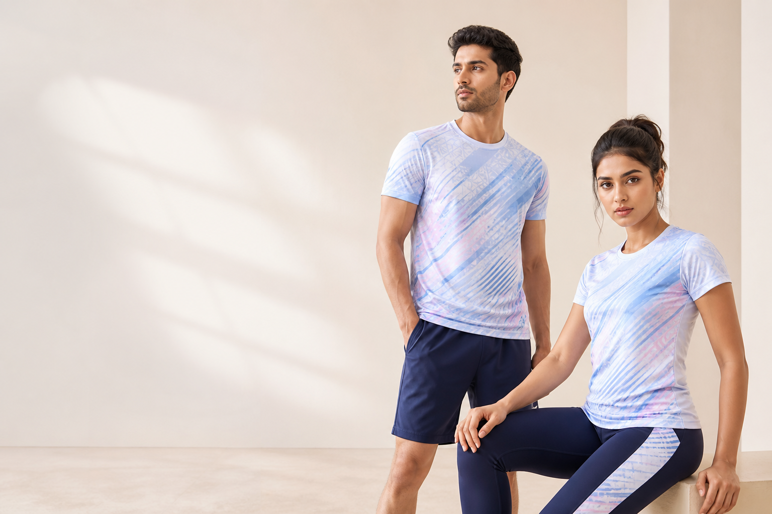 Sportswear & Activewear · Light All-Over model fabric presentation